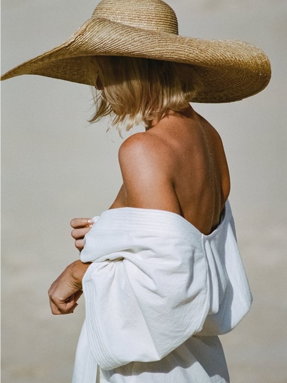Lack of color-Zulu and Zephyr The Mandy Shader Wide Curved Brim Straw Hat
